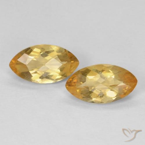 1.69ctw Naturel Doré Citrine, Marquise, VS