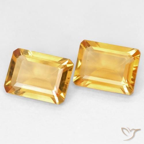 Shop natural 2.66ct Medium Light Orange-Gold Citrine gems, Octogone / coupe Émeraude, from Brésil at GemSelect. In stock, global shipping!