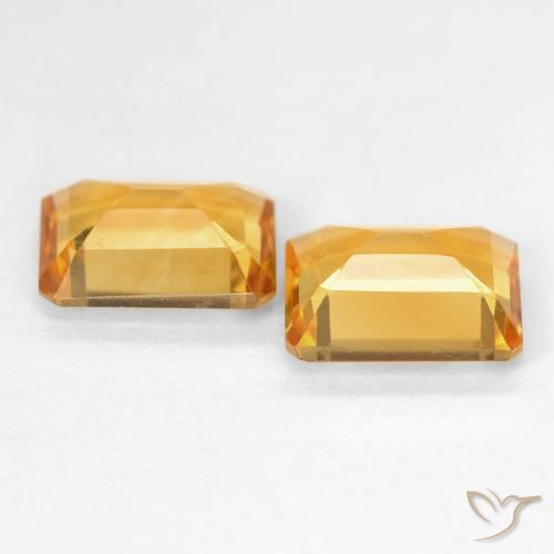 Shop natural 2.66ct Medium Light Orange-Gold Citrine gems, Octogone / coupe Émeraude, from Brésil at GemSelect. In stock, global shipping!