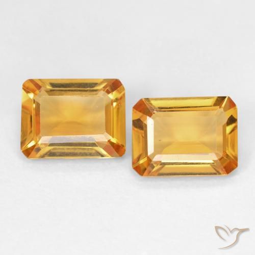 Shop natural 2.58ct Medium Light Orange-Gold Citrine gems, Octogone / coupe Émeraude, from Brésil at GemSelect. In stock, global shipping!