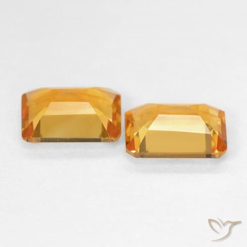 Shop natural 2.58ct Medium Light Orange-Gold Citrine gems, Octogone / coupe Émeraude, from Brésil at GemSelect. In stock, global shipping!
