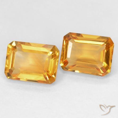 Shop natural 3.17ct Medium Light Orange-Gold Citrine gems, Octogone / coupe Émeraude, from Brésil at GemSelect. In stock, global shipping!