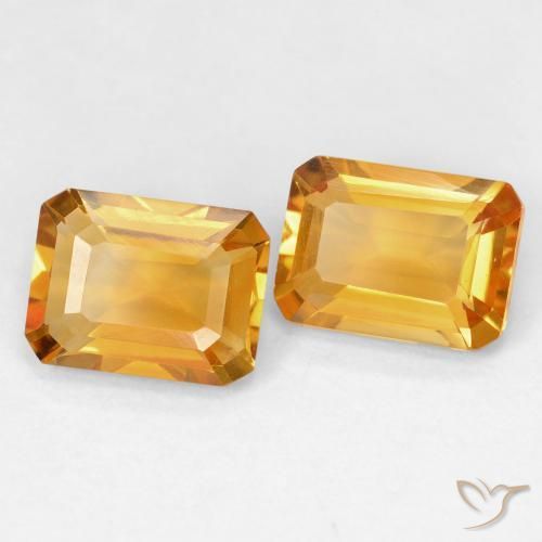 Shop natural 2.91ct Medium Light Orange-Gold Citrine gems, Octogone / coupe Émeraude, from Brésil at GemSelect. In stock, global shipping!