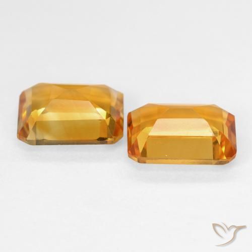 Shop natural 2.91ct Medium Light Orange-Gold Citrine gems, Octogone / coupe Émeraude, from Brésil at GemSelect. In stock, global shipping!