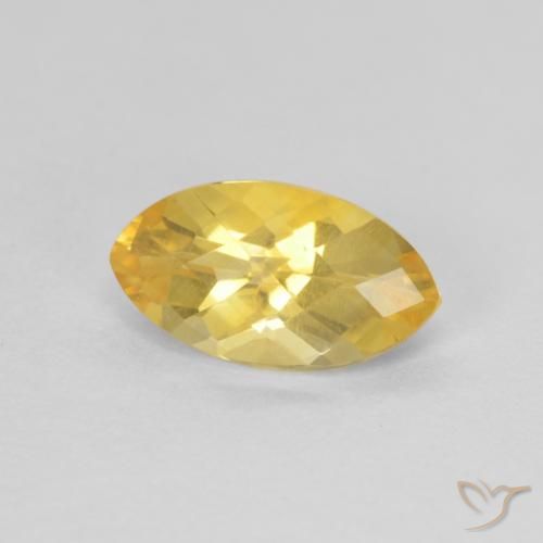 1.00ct Naturel Orange Doré Citrine, Marquise, VS