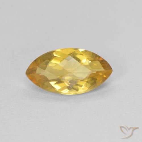 Citrine Or moyen naturelle Marquise, 0.81 ct, VVS-VS