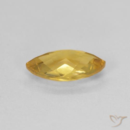 Citrine Or moyen naturelle Marquise, 0.81 ct, VVS-VS
