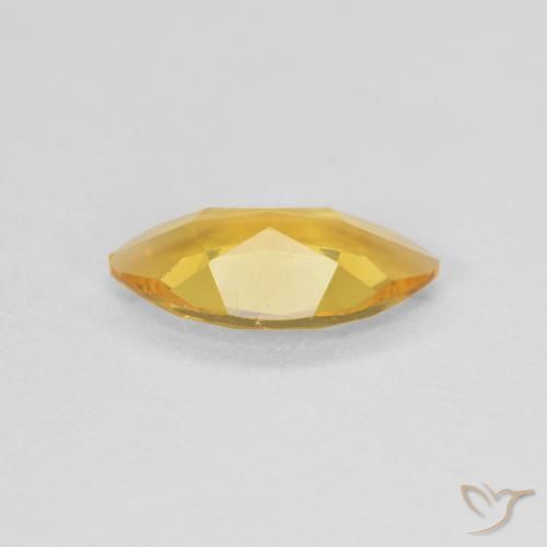 Citrine Doré naturelle Marquise, 0.65 ct, VVS-VS