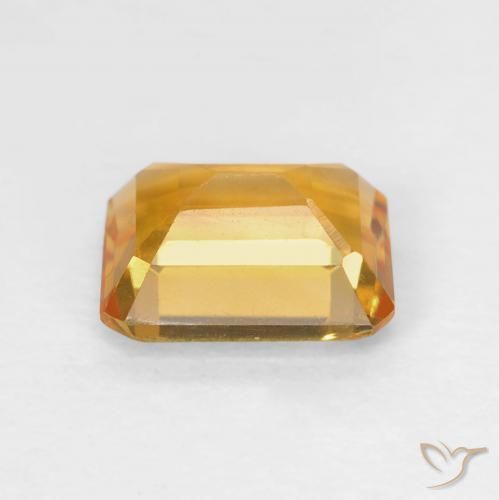Citrine Or-orange moyen naturelle Octogone / coupe Émeraude, 1.42 ct, VVS