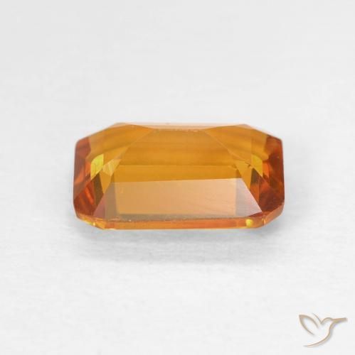 Citrine Orange-or naturelle Octogone / coupe Émeraude, 1.22 ct, VVS