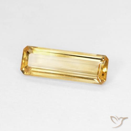 Citrine Doré naturelle Octogone / coupe Émeraude, 1.37 ct, VVS