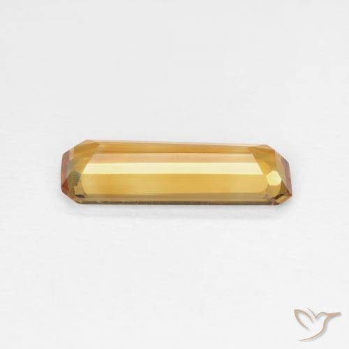 Citrine Orange moyen naturelle Octogone / coupe Émeraude, 1.11 ct, VVS