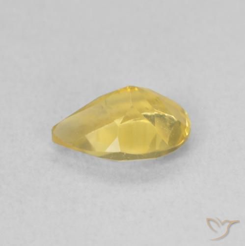 Citrine Doré moyen naturelle En forme de poire, 0.62 ct, VVS