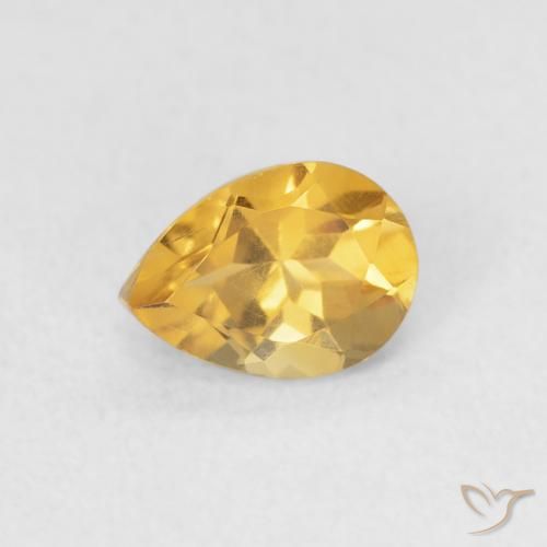0.72ct Naturel Or Citrine, En forme de poire, VVS