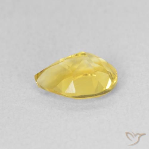 Citrine Doré jaunâtre naturelle En forme de poire, 0.62 ct, VVS-VS