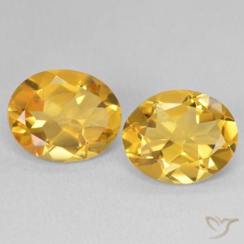6.38ctw Naturel Doré Citrine, ovale, VVS-VS
