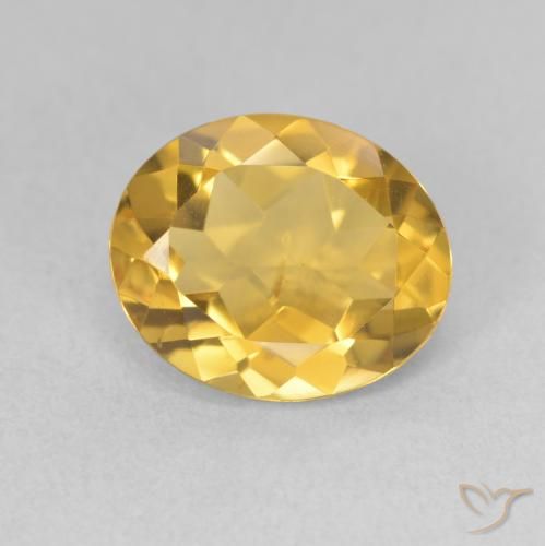 3.31ct Naturel Doré profond Citrine, ovale, VS