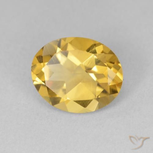 Citrine Doré naturelle ovale, 2.98 ct, VS