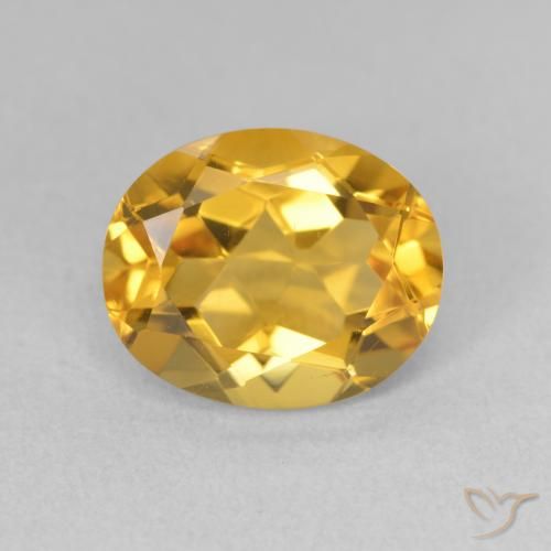 Citrine Doré naturelle ovale, 3.55 ct, VS