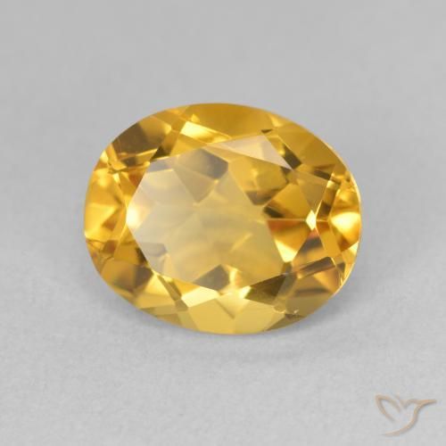 Citrine Doré naturelle ovale, 3.55 ct, VS