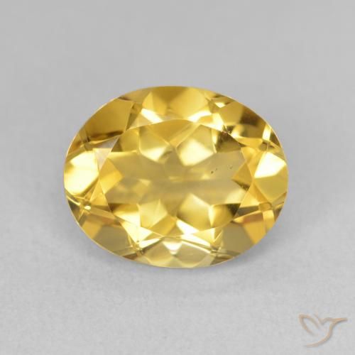 3.64ct Naturel Doré profond Citrine, ovale, VS