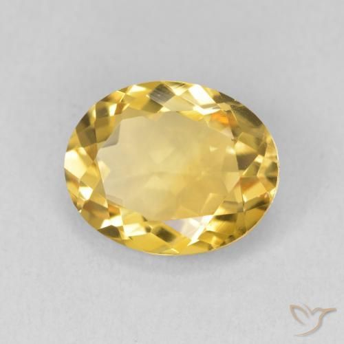 Citrine Doré naturelle ovale, 3.23 ct, VS
