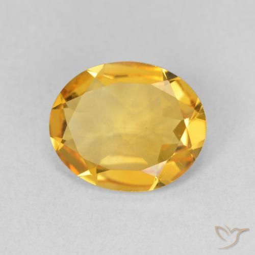 Citrine Or moyen naturelle ovale, 2.57 ct, VS