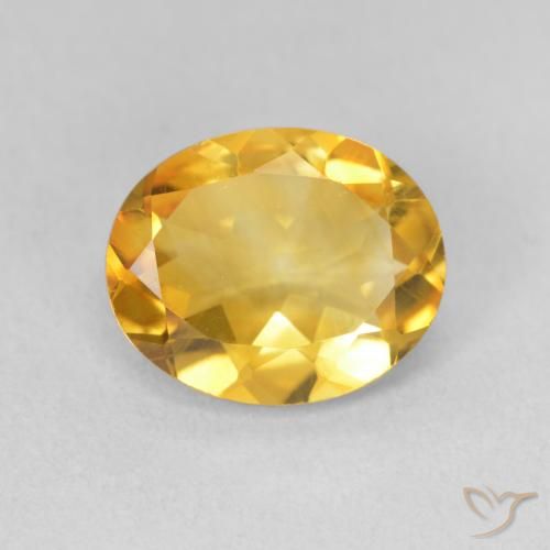 2.85ct Naturel Doré Citrine, ovale, VS