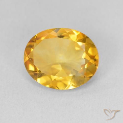 Citrine Doré naturelle ovale, 2.85 ct, VS