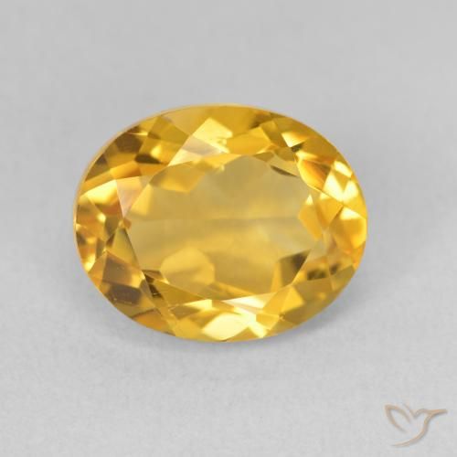 3.87ct Naturel Doré vif Citrine, ovale, VS