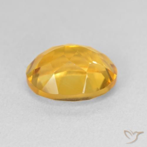 Citrine Doré vif naturelle ovale, 3.87 ct, VS