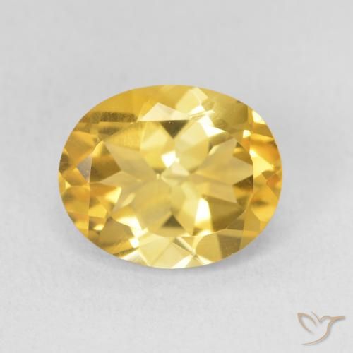 Citrine Doré naturelle ovale, 3.52 ct, VS