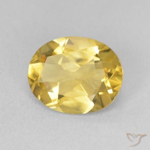 Citrine Orange Doré naturelle ovale, 2.82 ct, VVS-VS