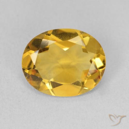 Citrine Doré naturelle ovale, 2.69 ct, VVS-VS