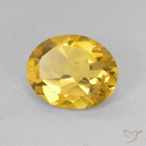 Citrine Doré moyen naturelle ovale, 3.08 ct, VVS-VS