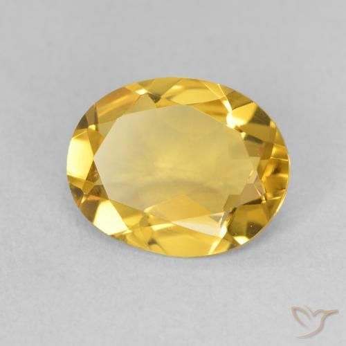 Citrine Orange Doré naturelle ovale, 2.53 ct, VVS-VS