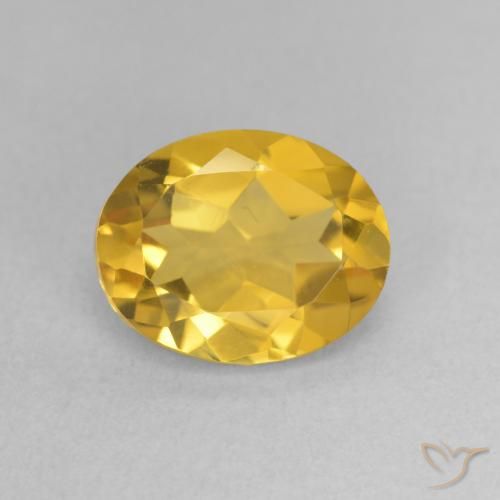 Citrine Doré moyen naturelle ovale, 2.44 ct, VVS-VS