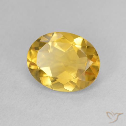 Citrine Doré moyen naturelle ovale, 2.44 ct, VVS-VS