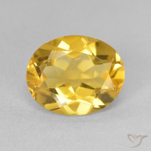 3.15ct Naturel Orange Doré Citrine, ovale, VVS-VS