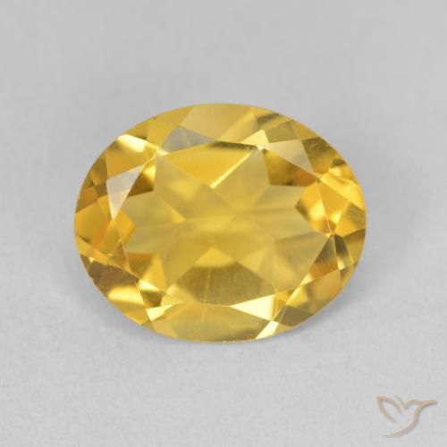 Citrine Doré moyen naturelle ovale, 2.95 ct, VVS-VS