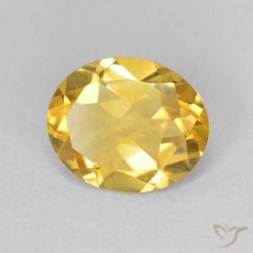 Citrine Doré moyen naturelle ovale, 2.95 ct, VVS-VS