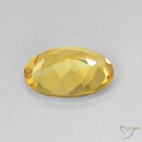 Citrine Orange Doré naturelle ovale, 2.85 ct, VVS-VS