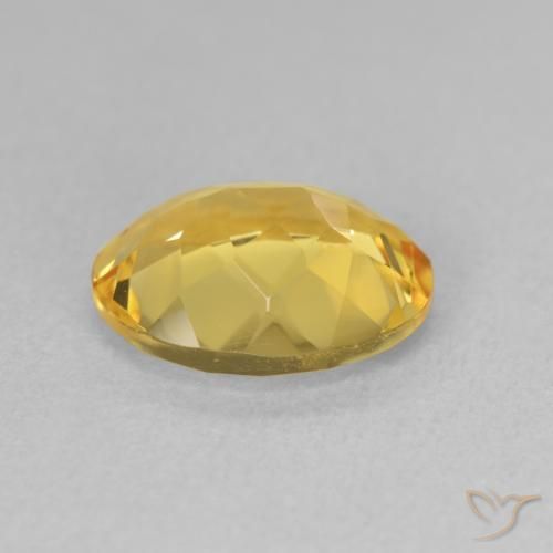 Citrine Doré moyen naturelle ovale, 2.94 ct, Translucide