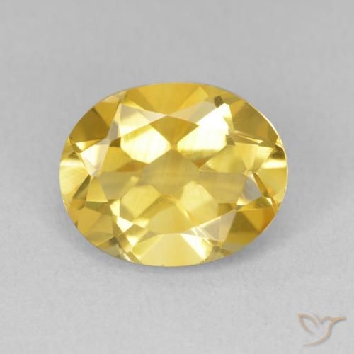 3.21ct Naturel Doré moyen Citrine, ovale, VVS-VS