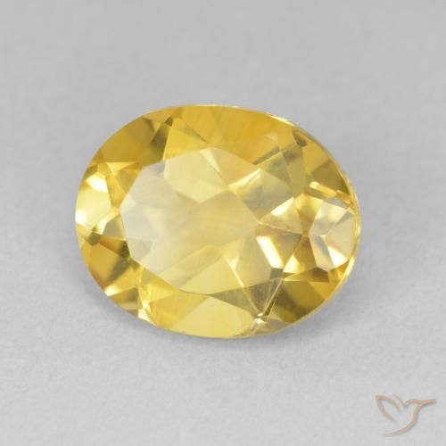Citrine Doré moyen naturelle ovale, 3.21 ct, VVS-VS