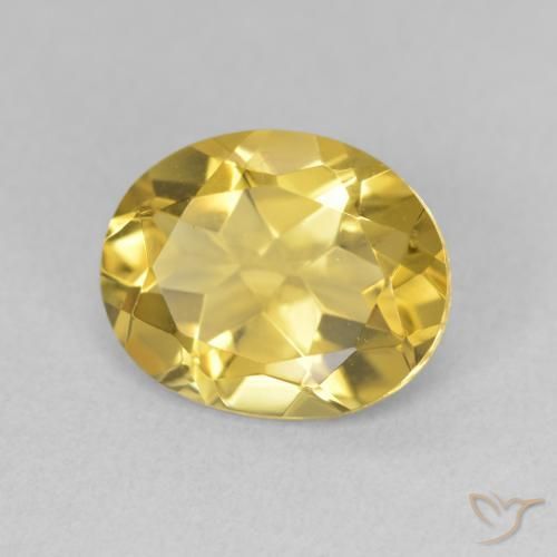 Citrine Orange Doré naturelle ovale, 2.95 ct, Translucide