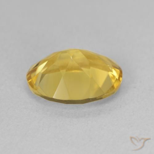 Citrine Orange Doré naturelle ovale, 2.95 ct, Translucide