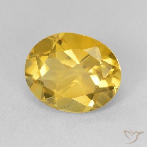 Citrine Orange Doré naturelle ovale, 3.22 ct, VS