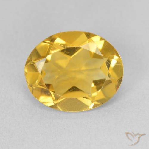 Citrine Doré moyen naturelle ovale, 2.85 ct, VS