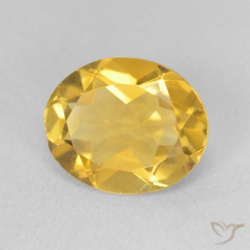 Citrine Doré moyen naturelle ovale, 2.85 ct, VS